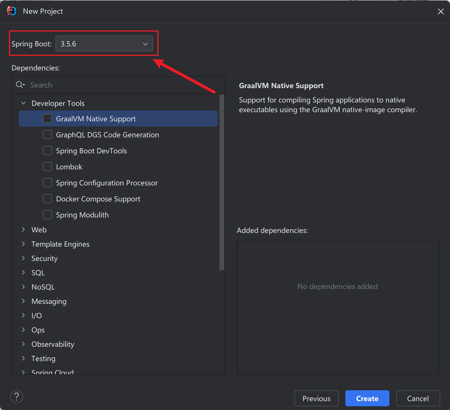选择spring boot版本