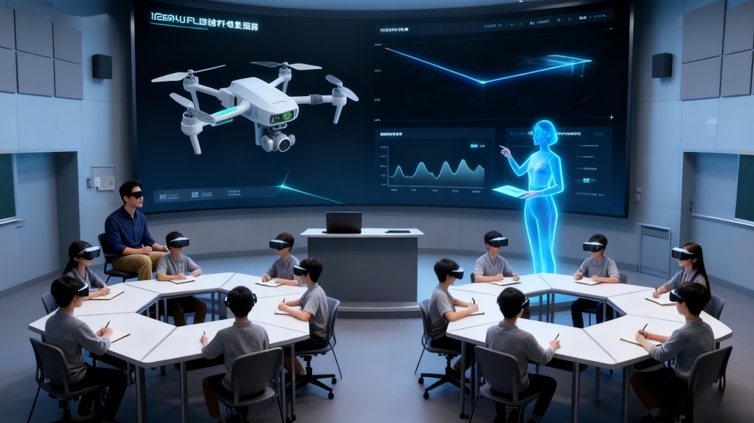 研创中心为虚拟仿真教学资源、AI教师数字人等新型教学应用，提供从开发到落地的全流程测试环境