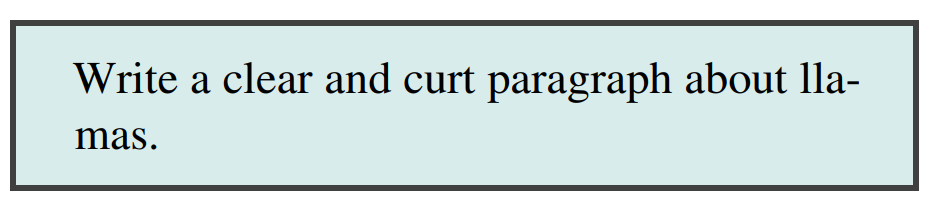 “写一段关于美洲驼的清晰简洁段落”。