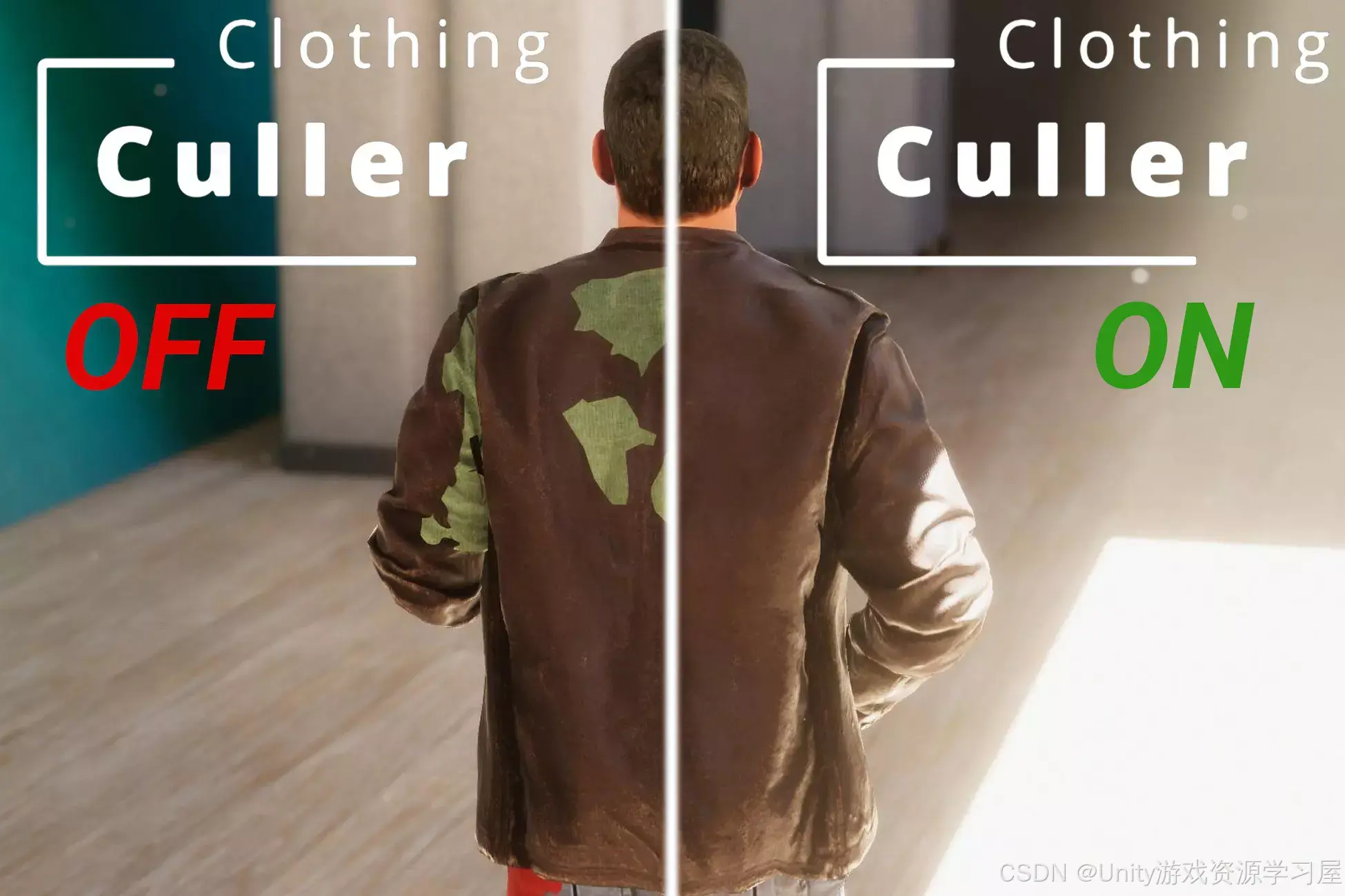【Unity 服装和衣物渲染插件】Clothing Culler 可以智能识别并自动剔除被遮挡的衣物部分，减少不必要的渲染负担_unity ...