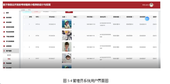 基于微信云开发的考研题库小程序的设计与实现（代码+数据库+LW）