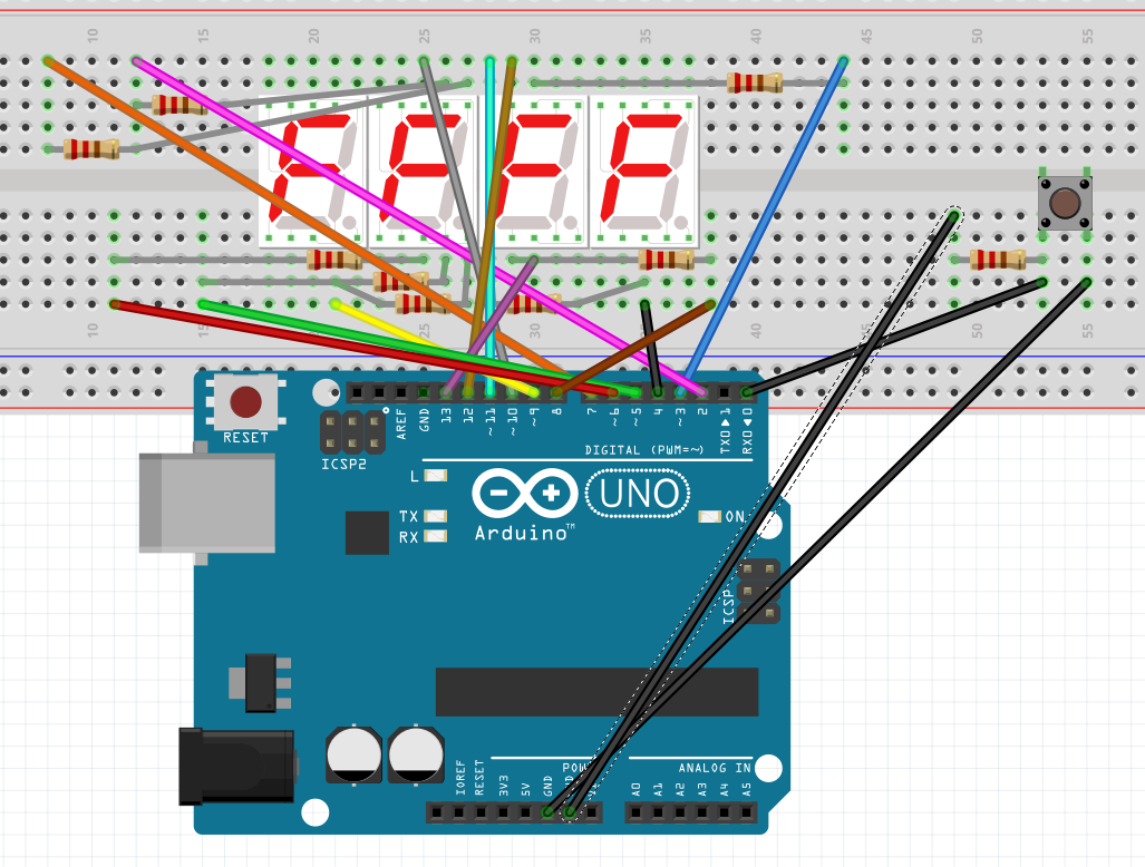 新手必做！Arduino数码管按键计时系统（附接线图+完整代码）_arduino 数码管代码-CSDN博客