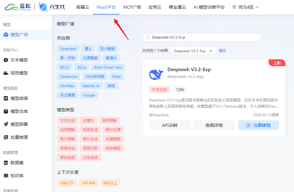 MaaS 入口