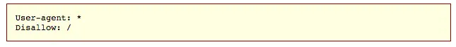 robots.txt 示例。