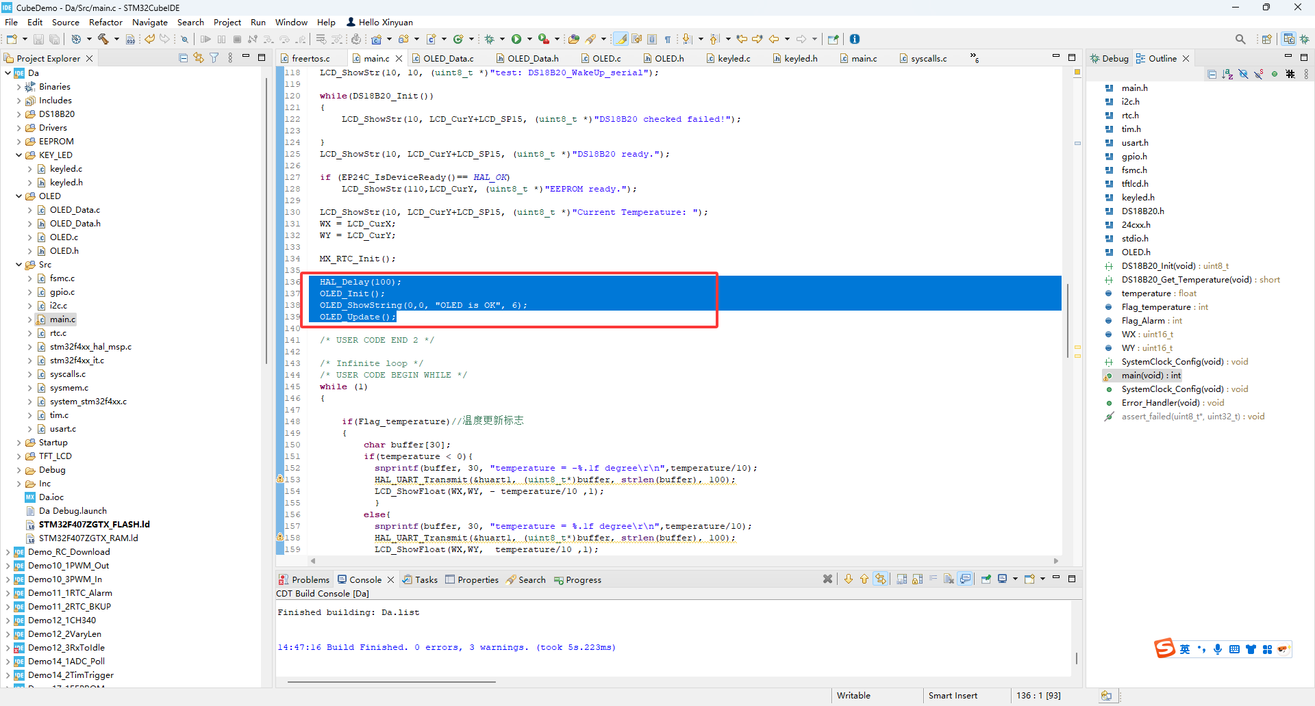 【STM32+HAL库】---- 软件IIC驱动0.96OLED （不使用Delay）_stm32hal库oled驱动
