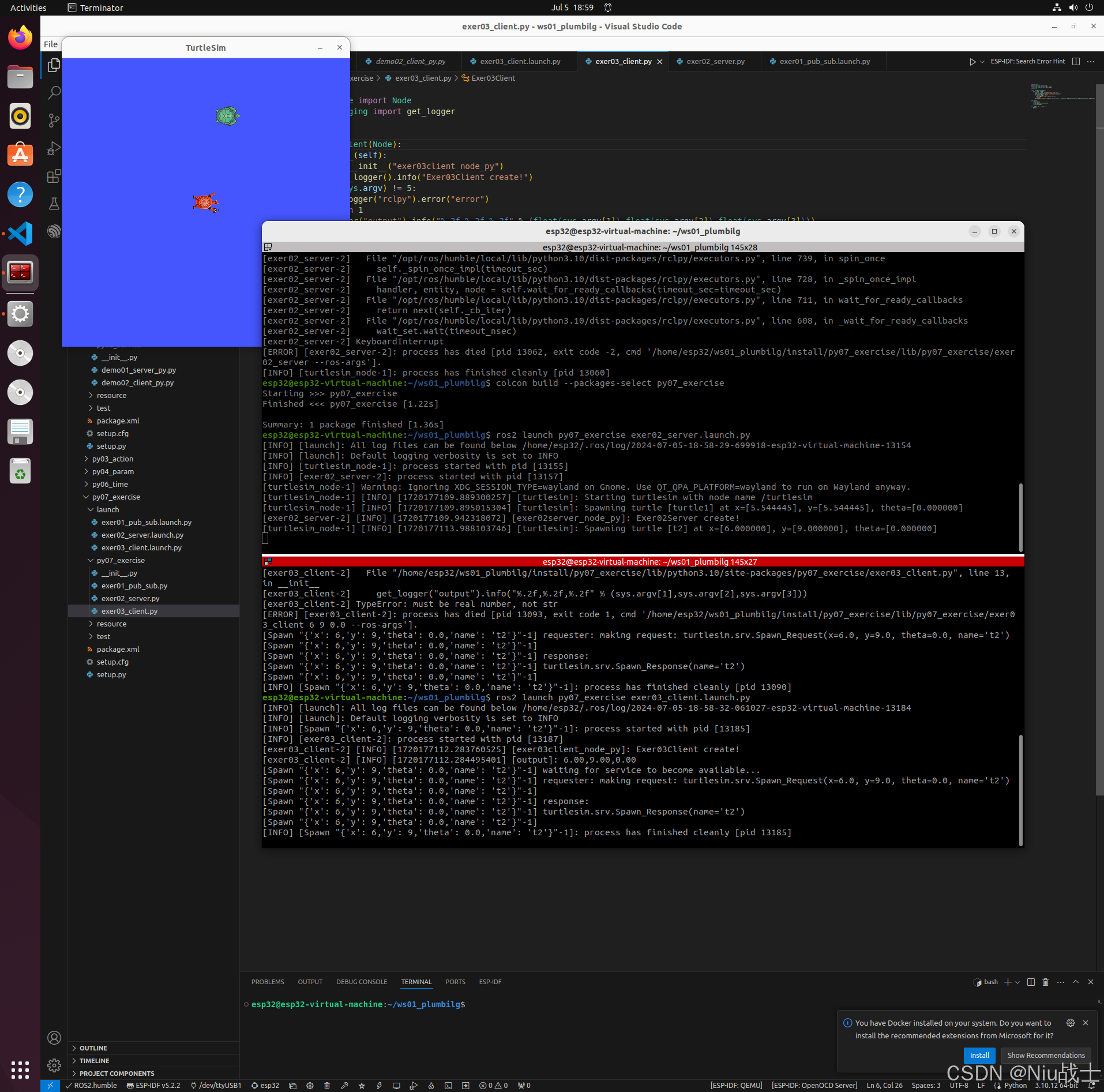 王虚左Ros2课程通信机制实操（期中大作业）Python实现-CSDN博客