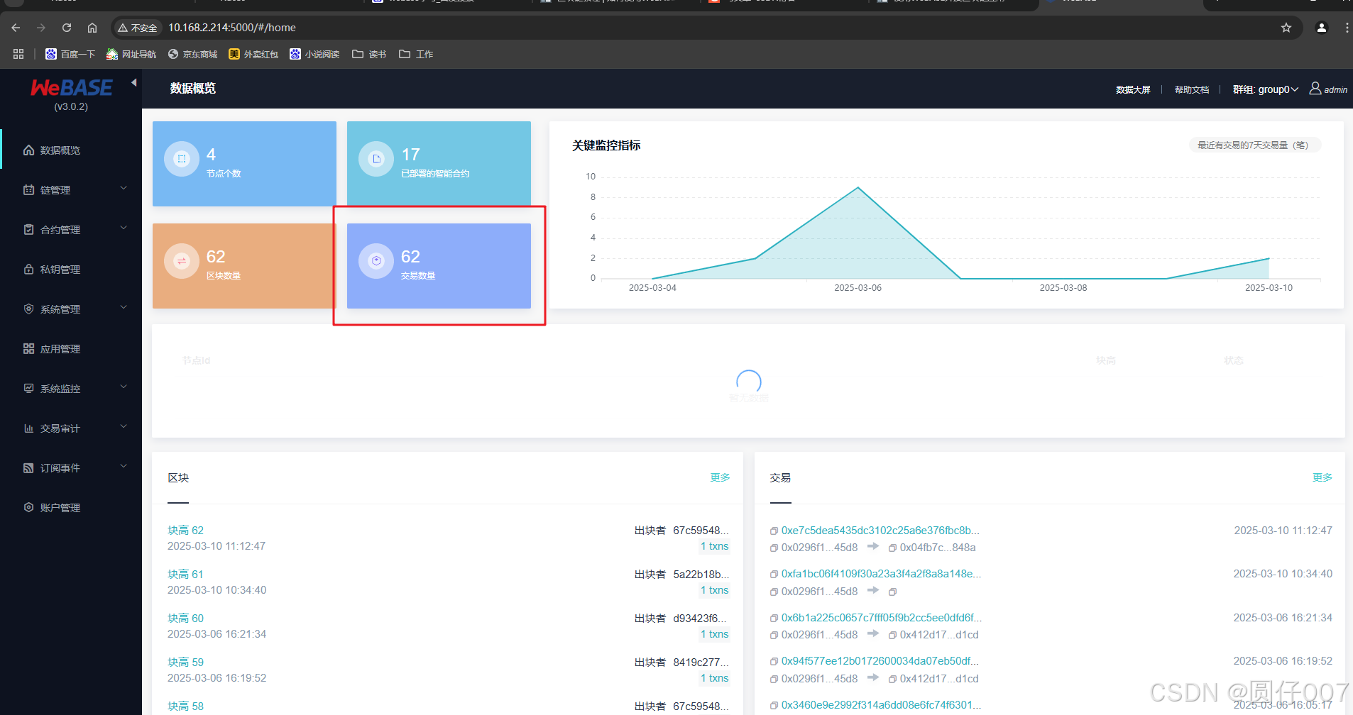 数据预览界面 WeBASE-Front之数据预览界面