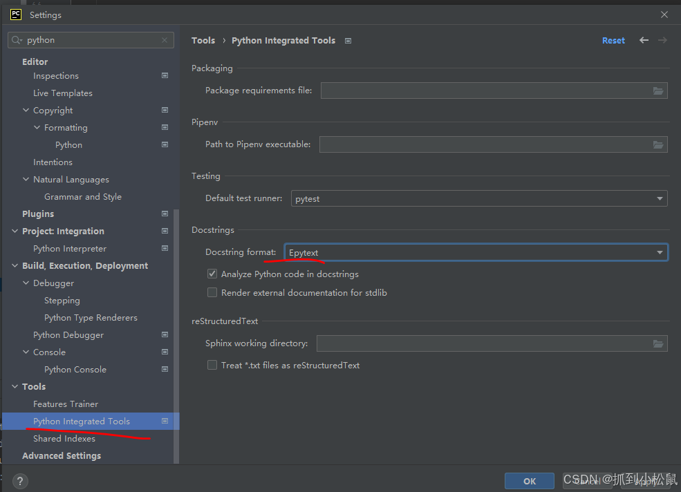PyCharm-设置编写函数时，自动添加参数标识注释_pycharm设置函数参数注释-CSDN博客