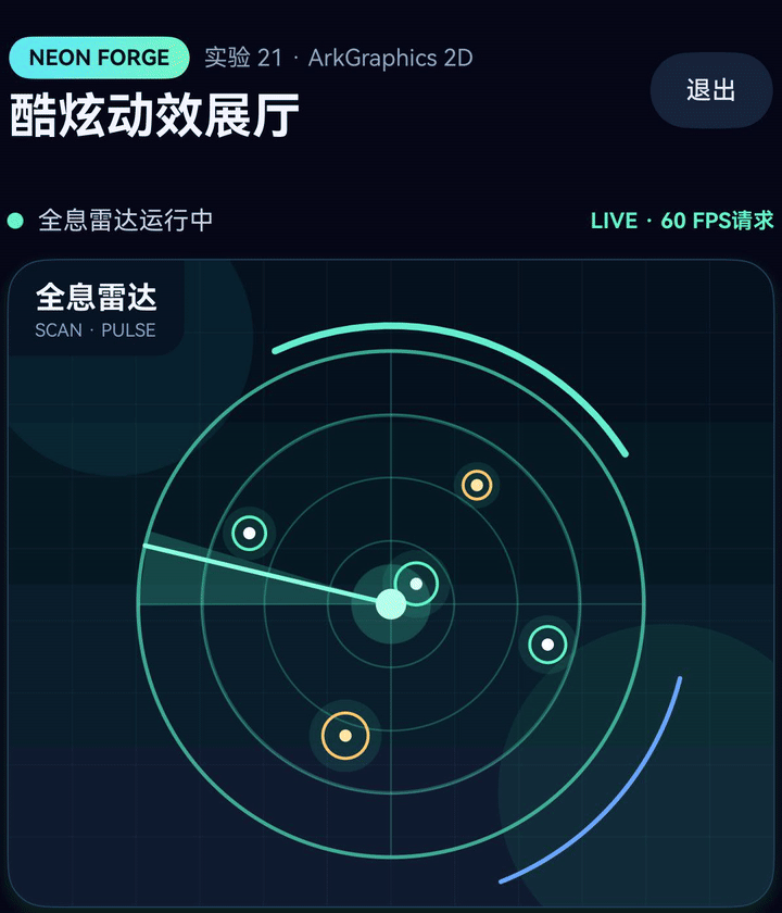 全息雷达真机效果