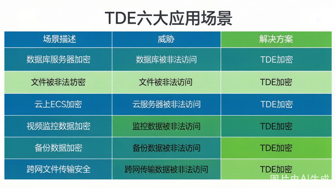 TDE六大应用场景对比