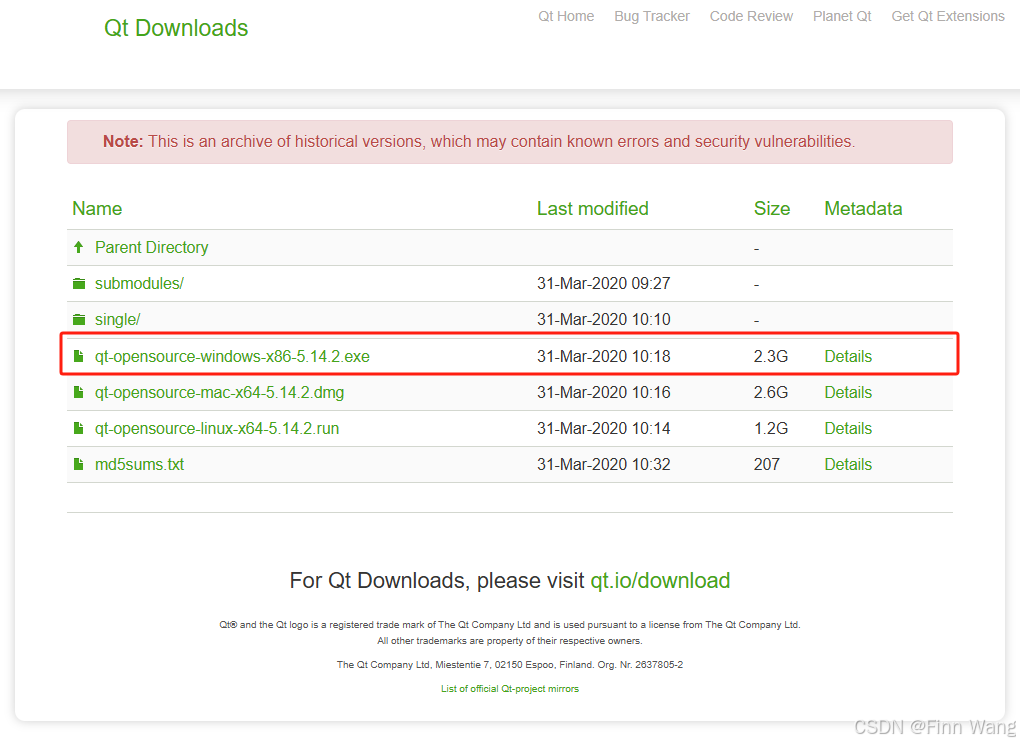 Qt5.15之前的版本 离线安装 STEP3