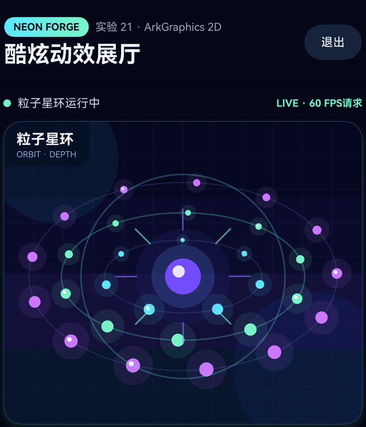 粒子星环真机效果