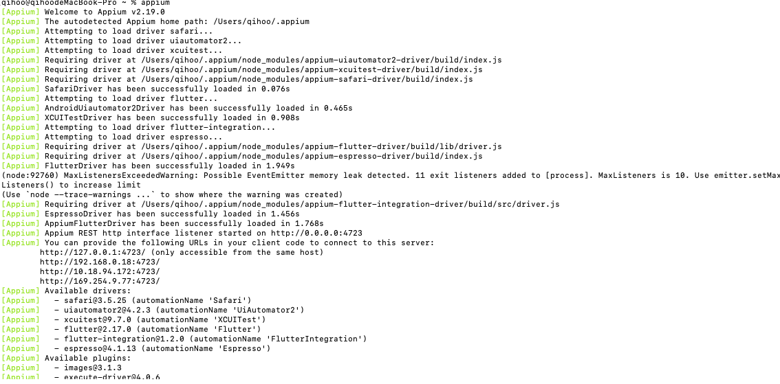 IOS自动化测试 Appium ios 使用教程