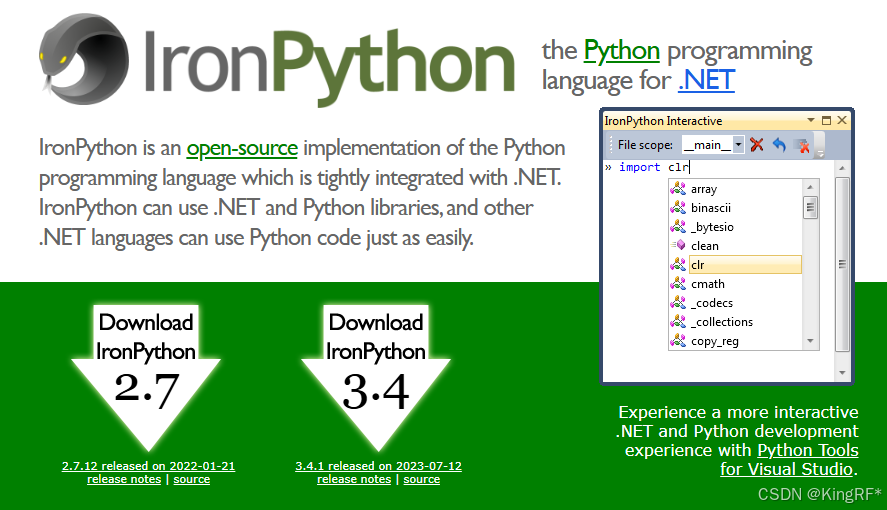 C#.NET Framewrok使用IronPython执行Py程序，实现serial收发_ironpython.3.4.1安装-CSDN博客