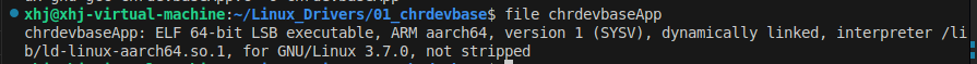 chrdevbaseApp 信息