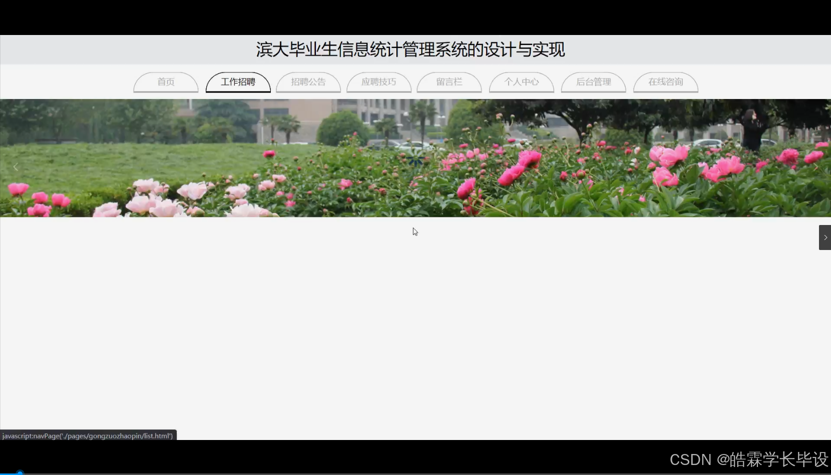 flask框架滨大毕业生信息统计管理系统的设计与实现毕设源码+论文-CSDN博客