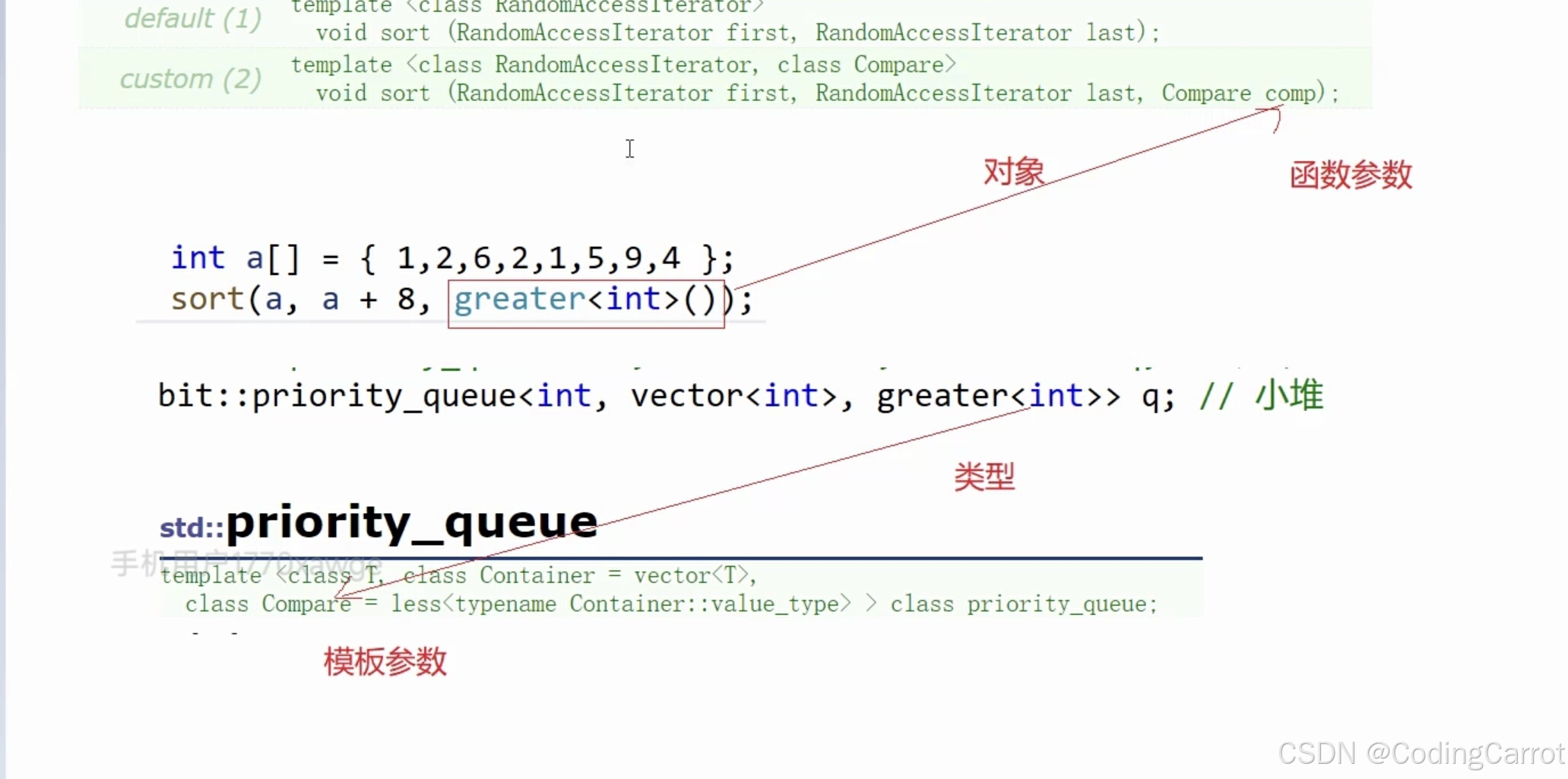 【C++】优先级队列（底层代码解释）