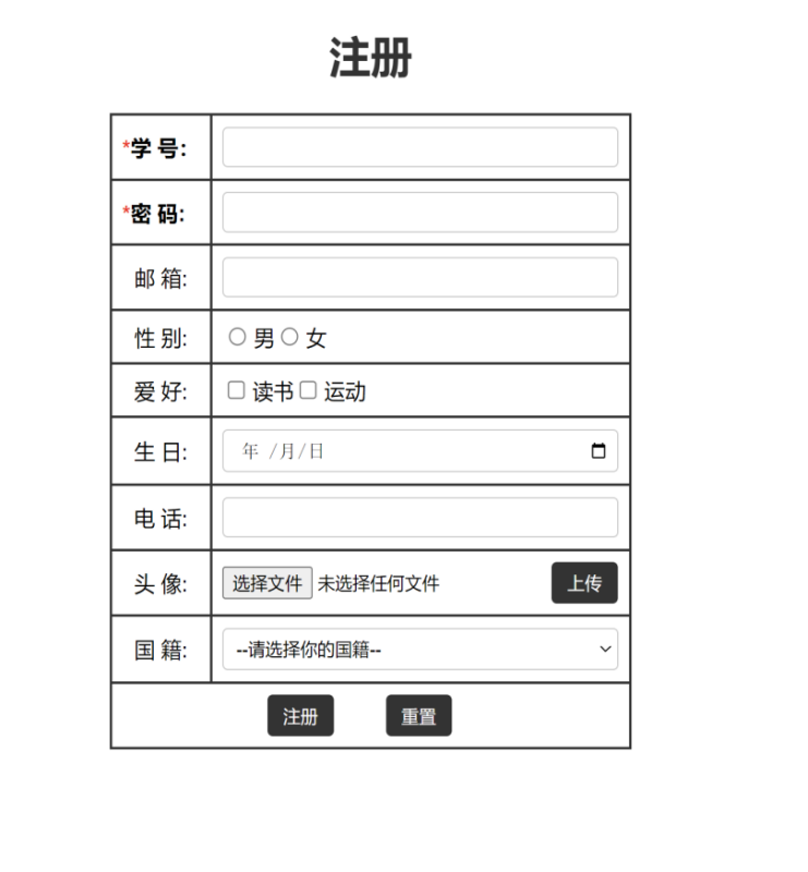 注册页面与代码-CSDN博客
