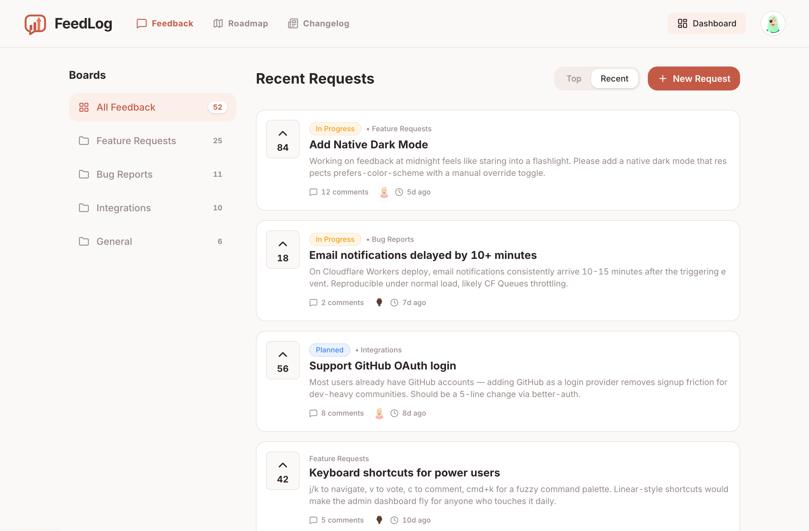 Feedlog UI