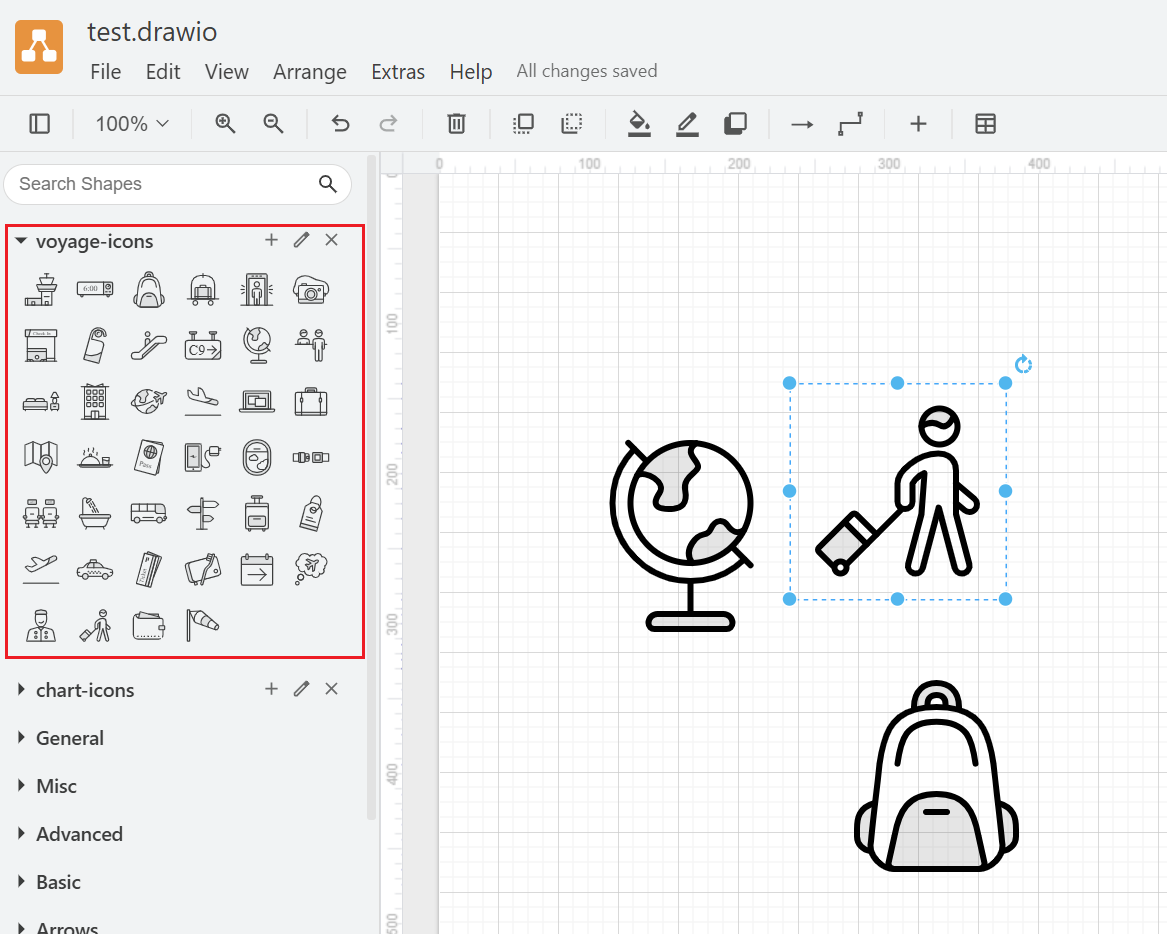 [drawio+图标] 添加icon图标库，丰富作图素材_drawio素材-CSDN博客