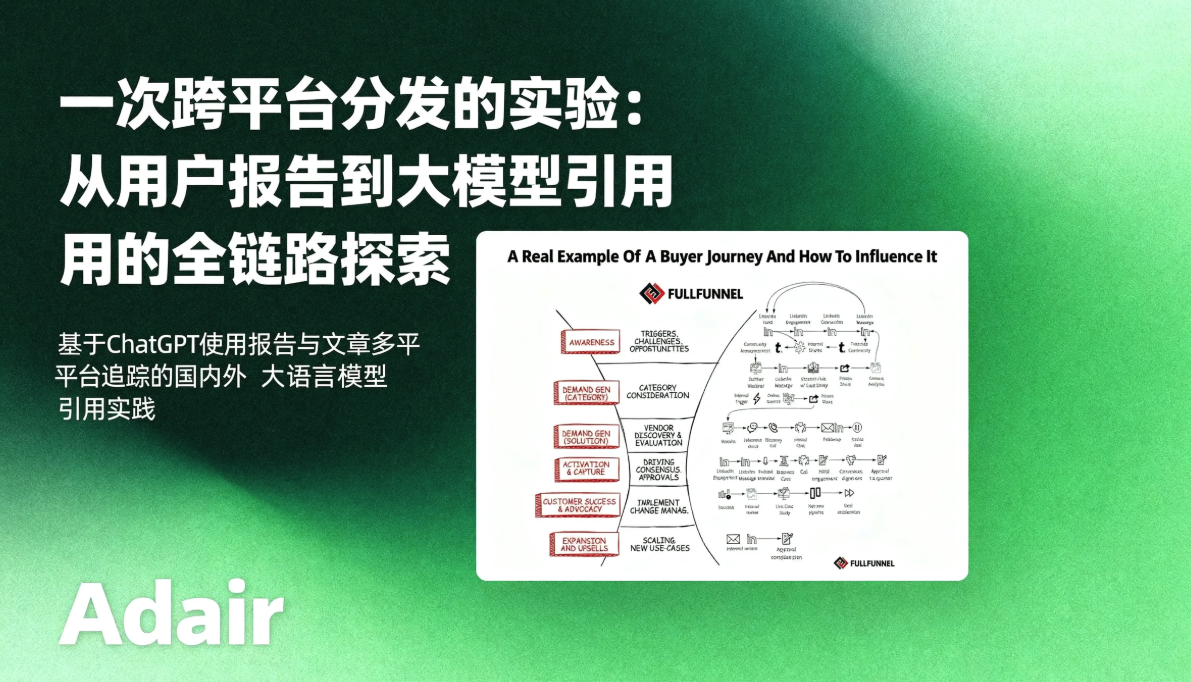 一次跨平台分发的实验：从用户报告到大模型引用的全链路探索