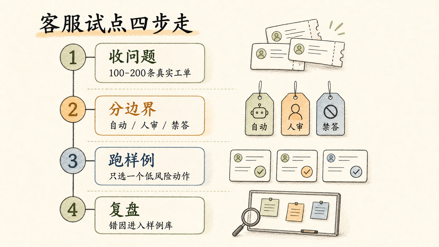 起步三步流程