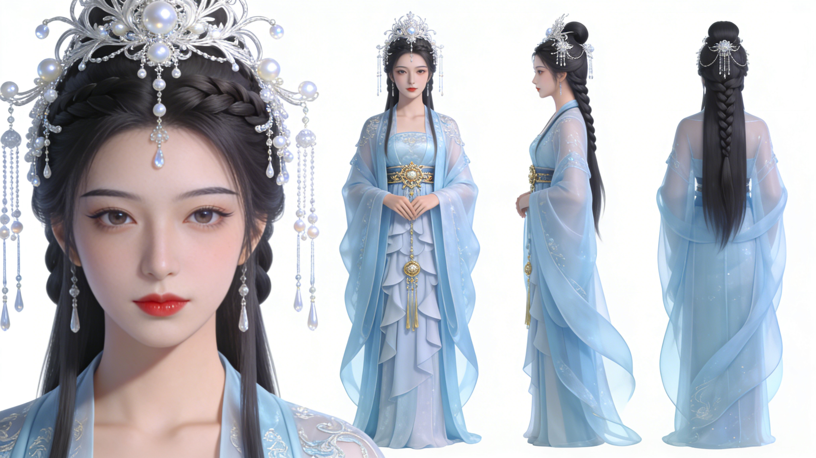 AI漫剧全身三视图