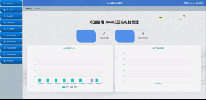 计算机毕业设计springbootJava校园充电桩管理 基于Spring Boot的校园充电桩管理系统设计与实现 Java Spring Boot框架下的校园充电桩管理平台开发