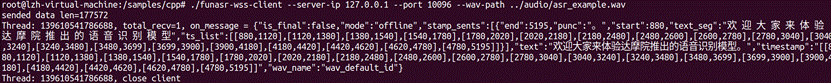 funasr语音识别docker部署——并基于qt开发_funasr websocket