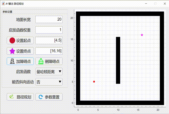 Matlab appdesigner 路径规划