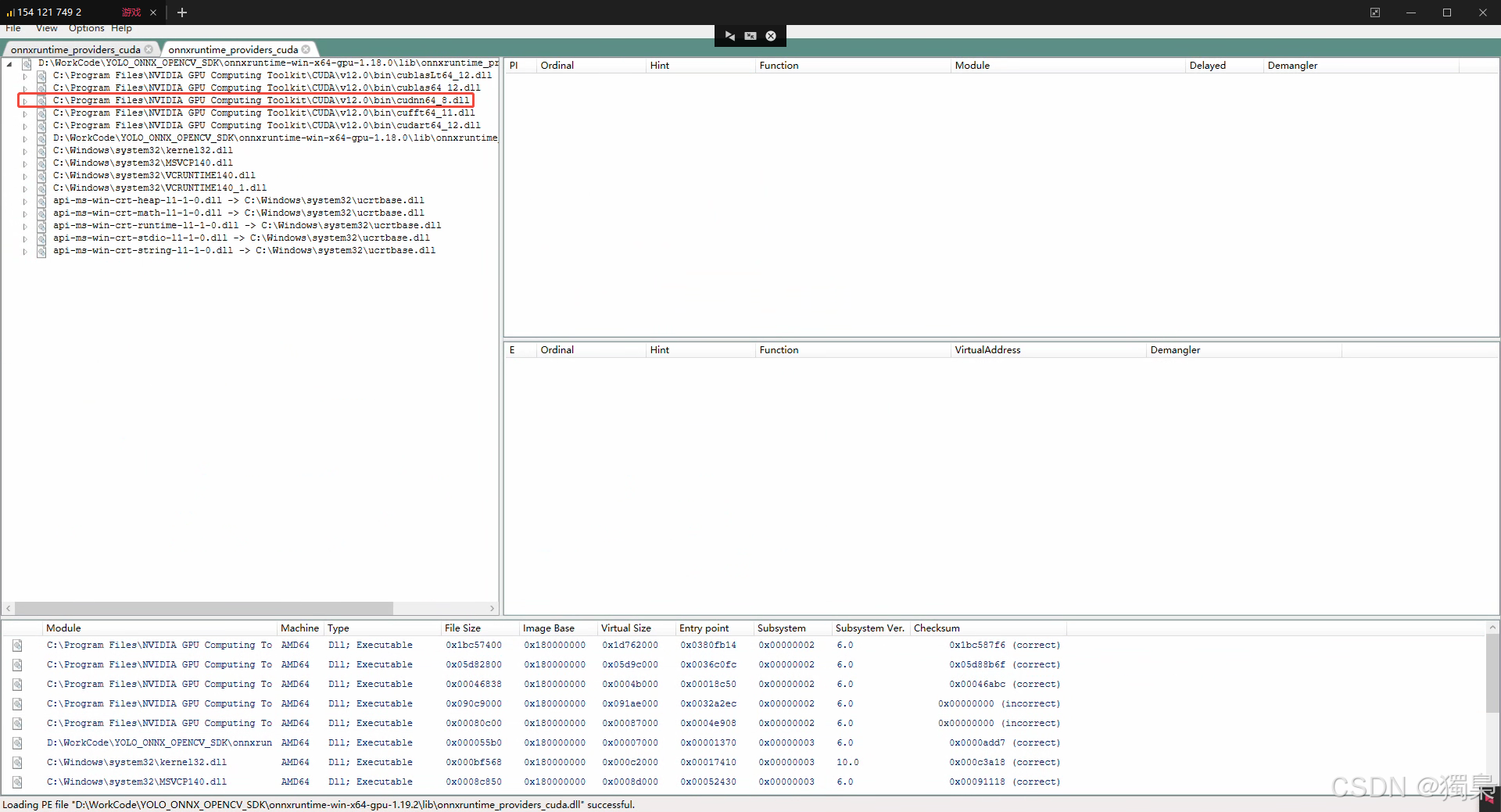 ONNX Runtime GPU 加载错误 126 全面排查_onnxruntime loadlibrary failed with ...