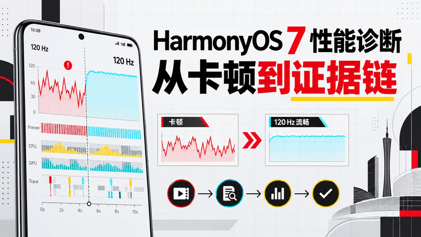 HarmonyOS 7 页面卡顿从指标到 Trace 的证据链