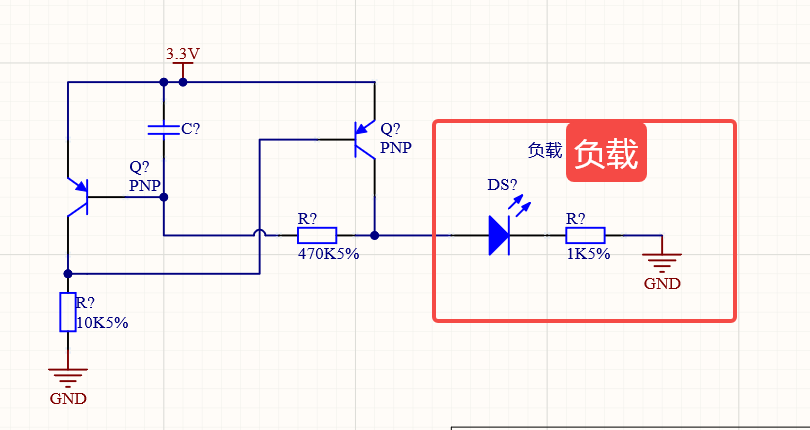 三极管短路保护电路示意图