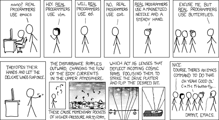 图 1 XKCD 经典漫画《真正的程序员》