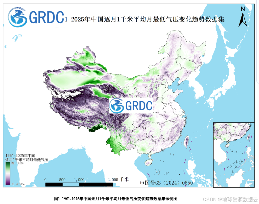 1951-2025年中国1千米平均月最低气压逐月变化趋势数据集-CSDN博客