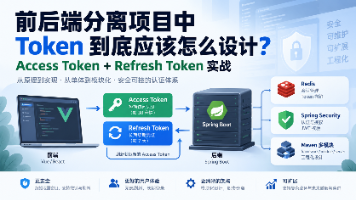 前后端分离项目中 Token 到底应该怎么设计?Access Token + Refresh Token 实战封面图
