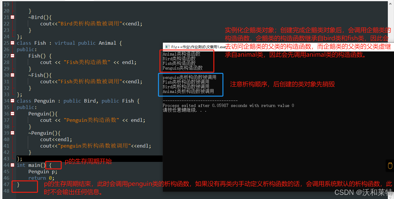 C++类的继承（虚继承）