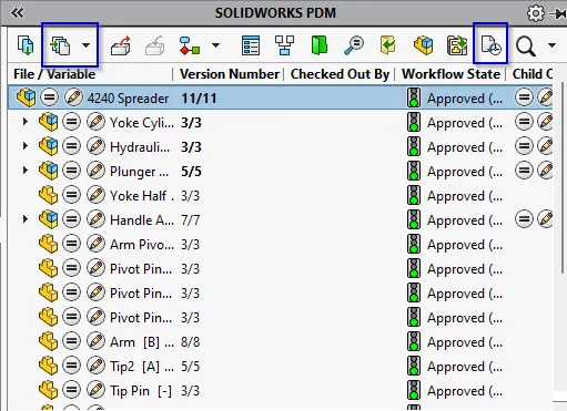 SOLIDWORKS PDM 插件界面