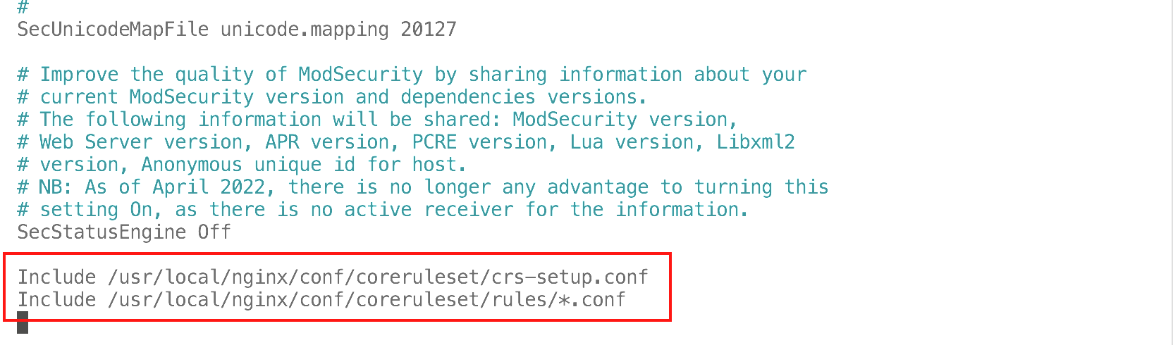 开源WAF--ModSecurity编译安装教程（Ubuntu20.04，Nginx）_modsecurity安装