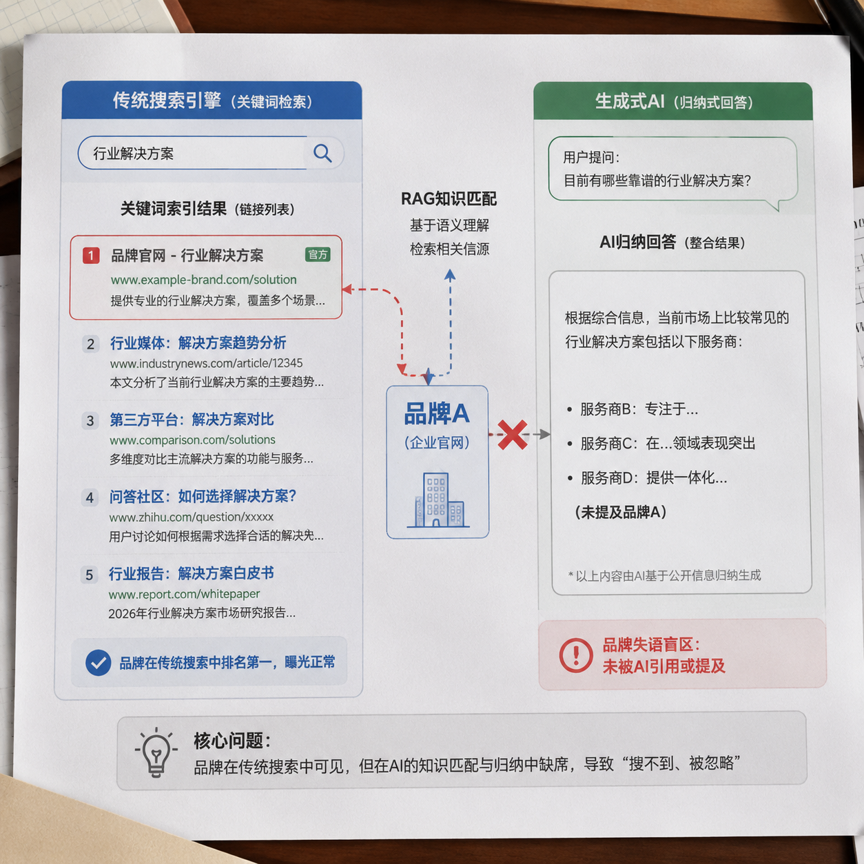 为什么官网SEO排名正常,但在AI里却搜不到品牌? 1