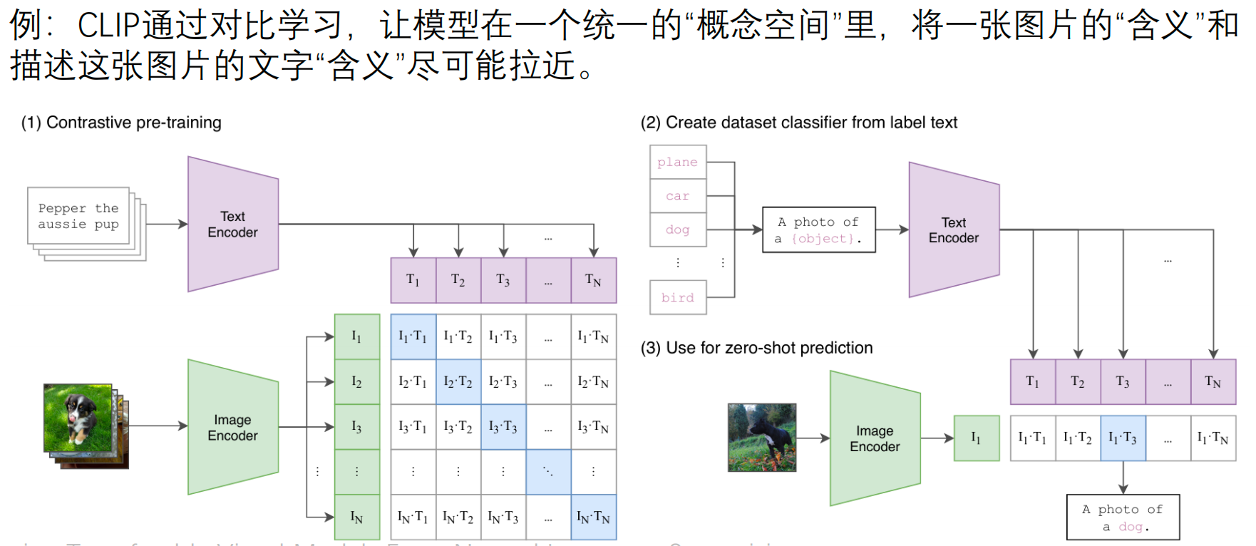 Illustration of CLIP-style multimodal alignment