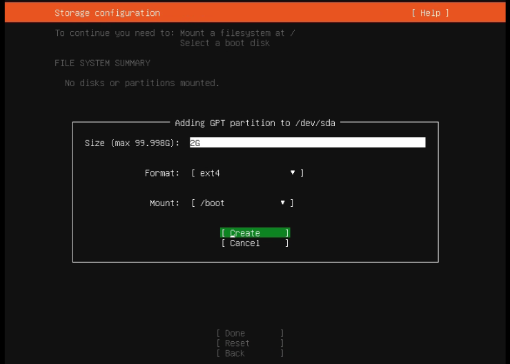 Ubuntu 20.04.4 Server 图文安装教程[含磁盘分区、设置固定IP地址]_ubuntu server安装教程