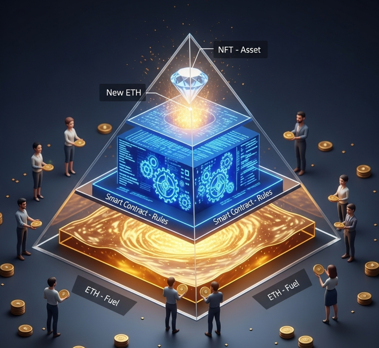 以太坊的三重身份：详解ETH、智能合约与NFT，揭秘新币诞生之谜_以太坊nft-CSDN博客