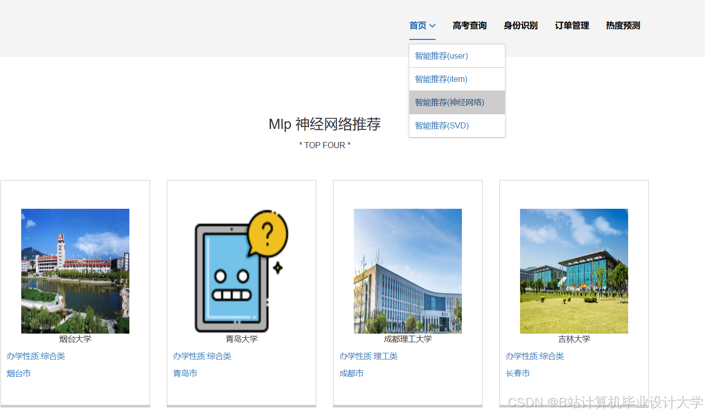 计算机毕业设计Python+PySpark+Hadoop高考推荐系统 高考可视化 大数据毕业设计(源码+LW文档+PPT+详细讲解) -CSDN博客