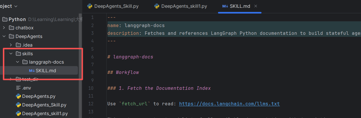 LangChain DeepAgents 速通指南(七)—— DeepAgents使用Agent Skill_deepagents skill ...