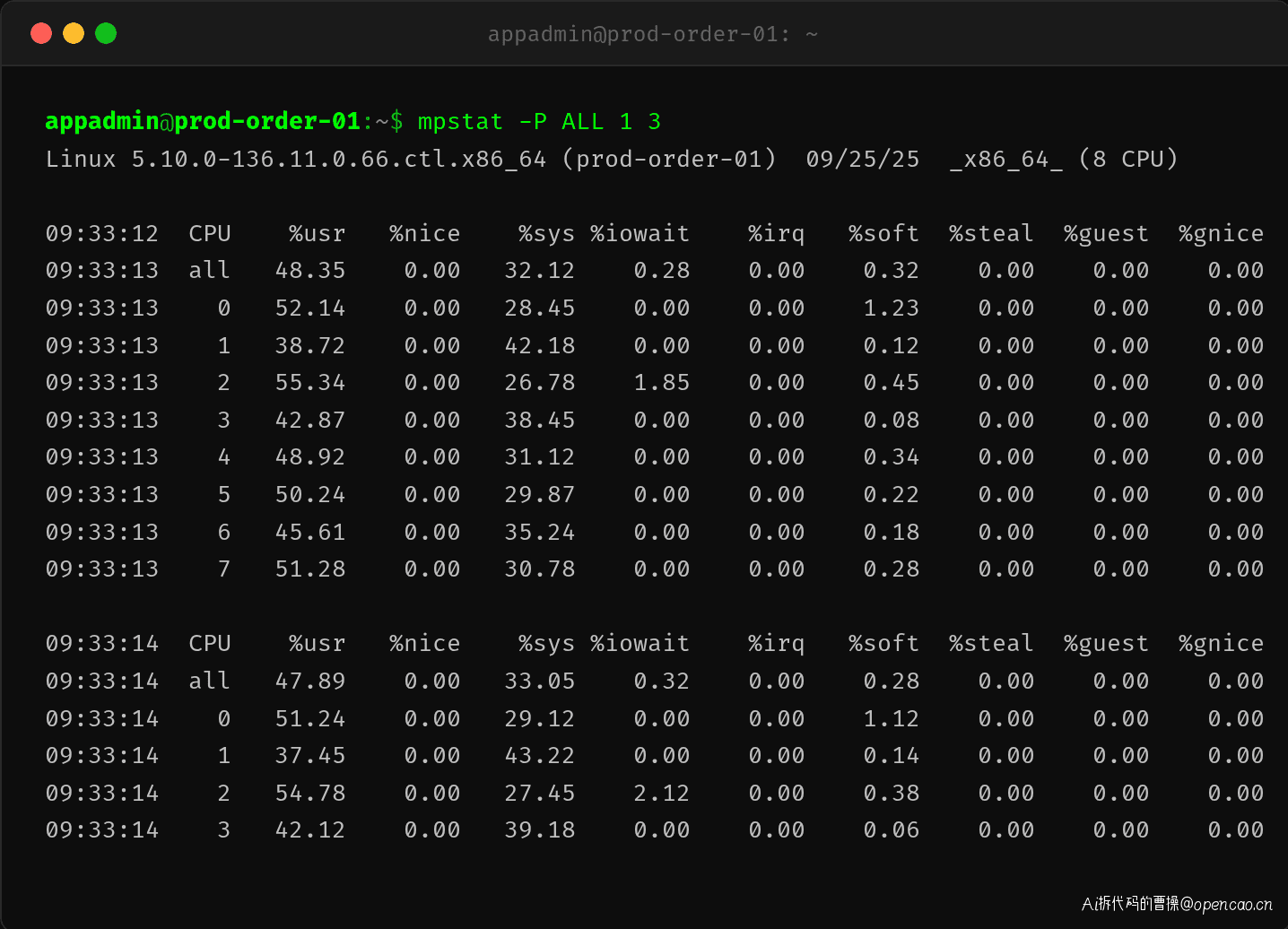 mpstat 分析