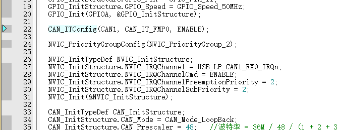 有关STM32的CAN外设接收中断无法进入的问题_stm32 can接收中断进不去