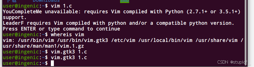 YouCompleteMe unavailable: requires Vim compiled with Python (2.7.1+ or ...
