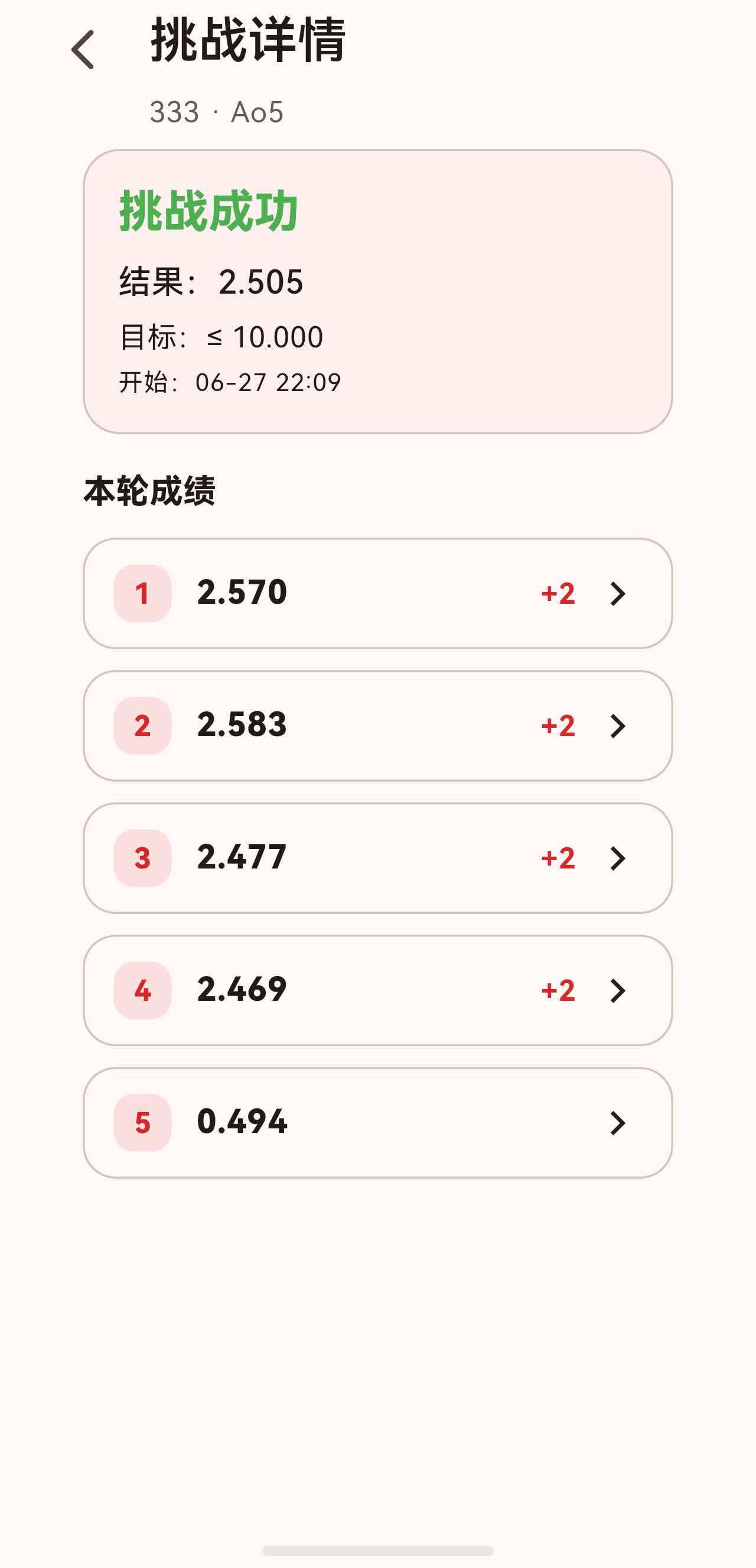 挑战尝试详情